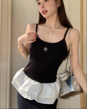 Sling ballet unique tops inside the ride red vest for women