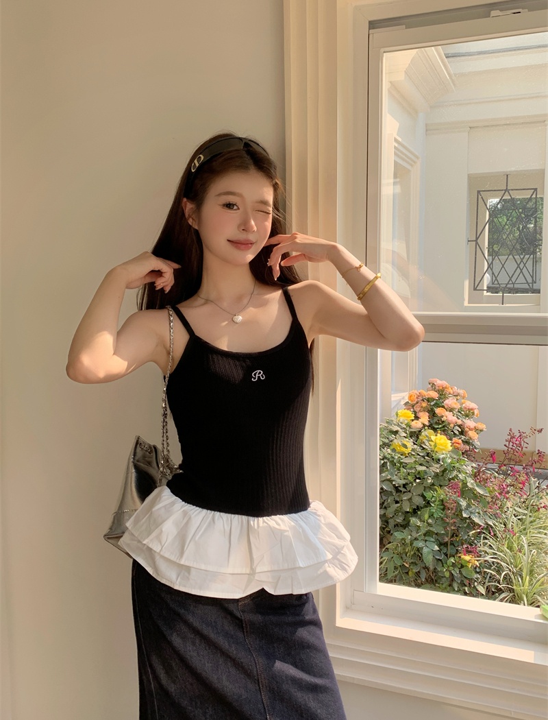 Sling ballet unique tops inside the ride red vest for women