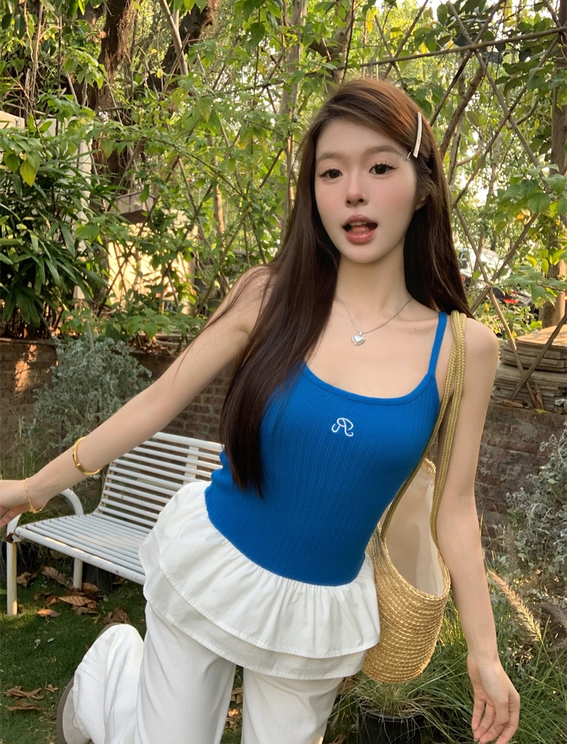 Sling ballet unique tops inside the ride red vest for women