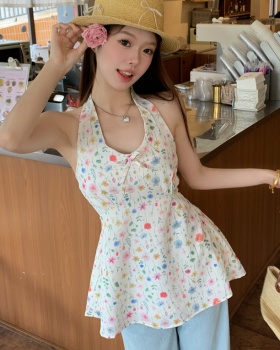Halter temperament vest show young sling tops for women