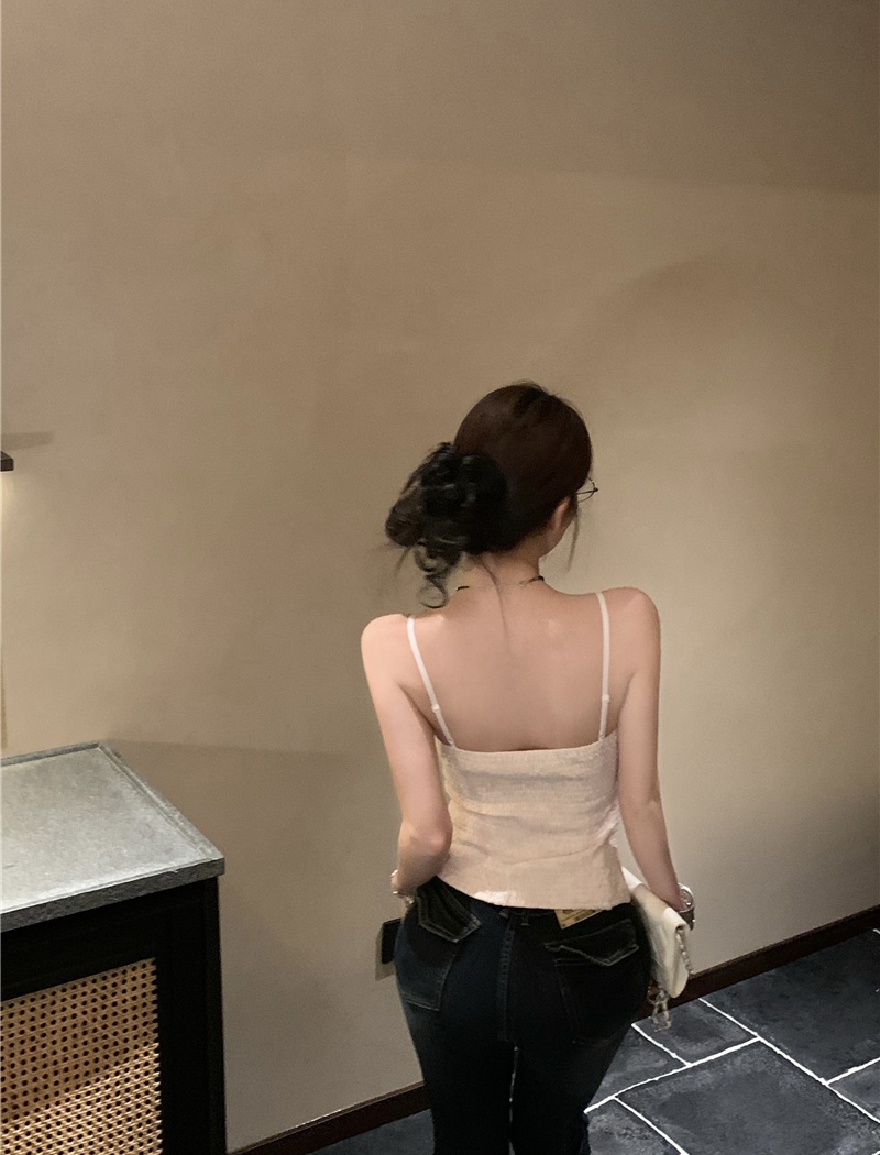 Lace sexy short sling vest slim bandage enticement tops