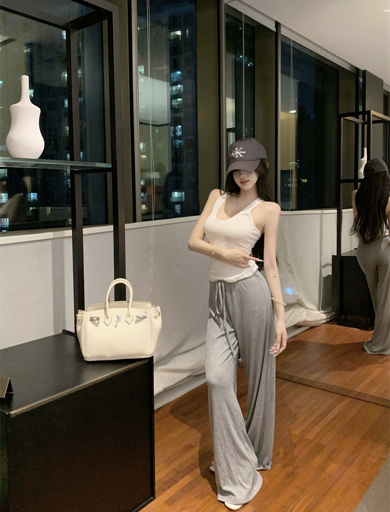 Sling halter T-shirt slim bottoming vest