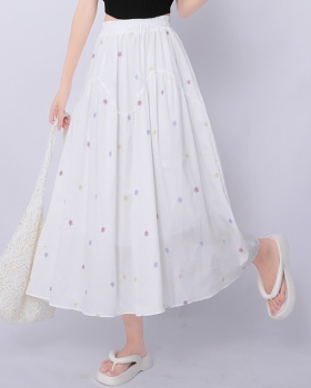 Slim all-match skirt summer Korean style long skirt