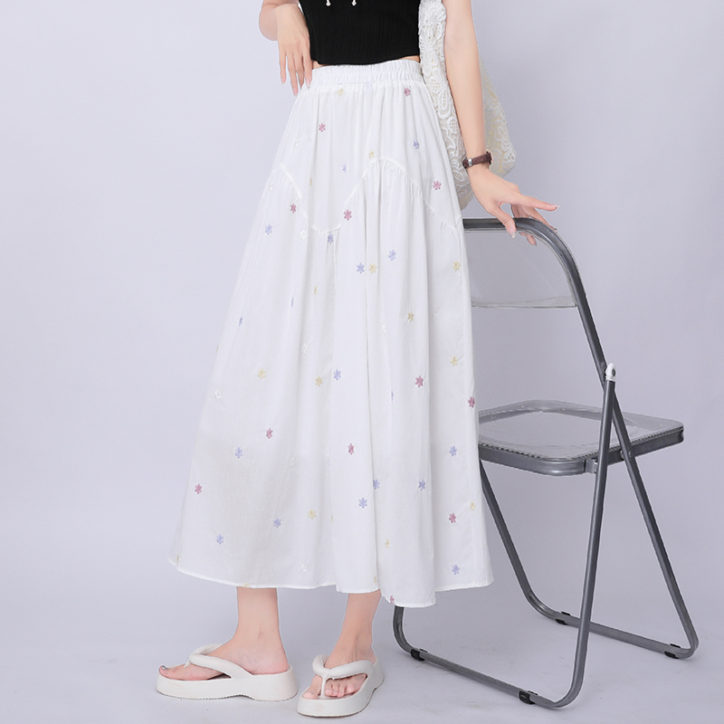 Slim all-match skirt summer Korean style long skirt