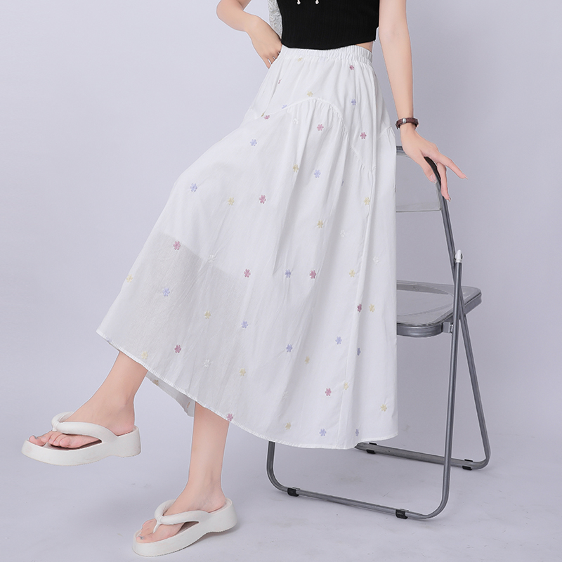 Slim all-match skirt summer Korean style long skirt
