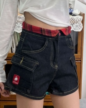 Large yard embroidery shorts personality short jeans for women
