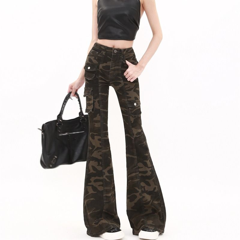 Summer speaker long pants many pocket camouflage work pants