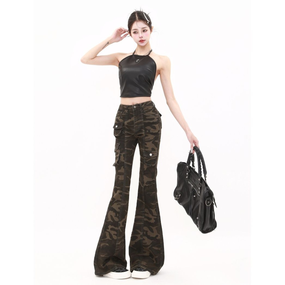 Summer speaker long pants many pocket camouflage work pants