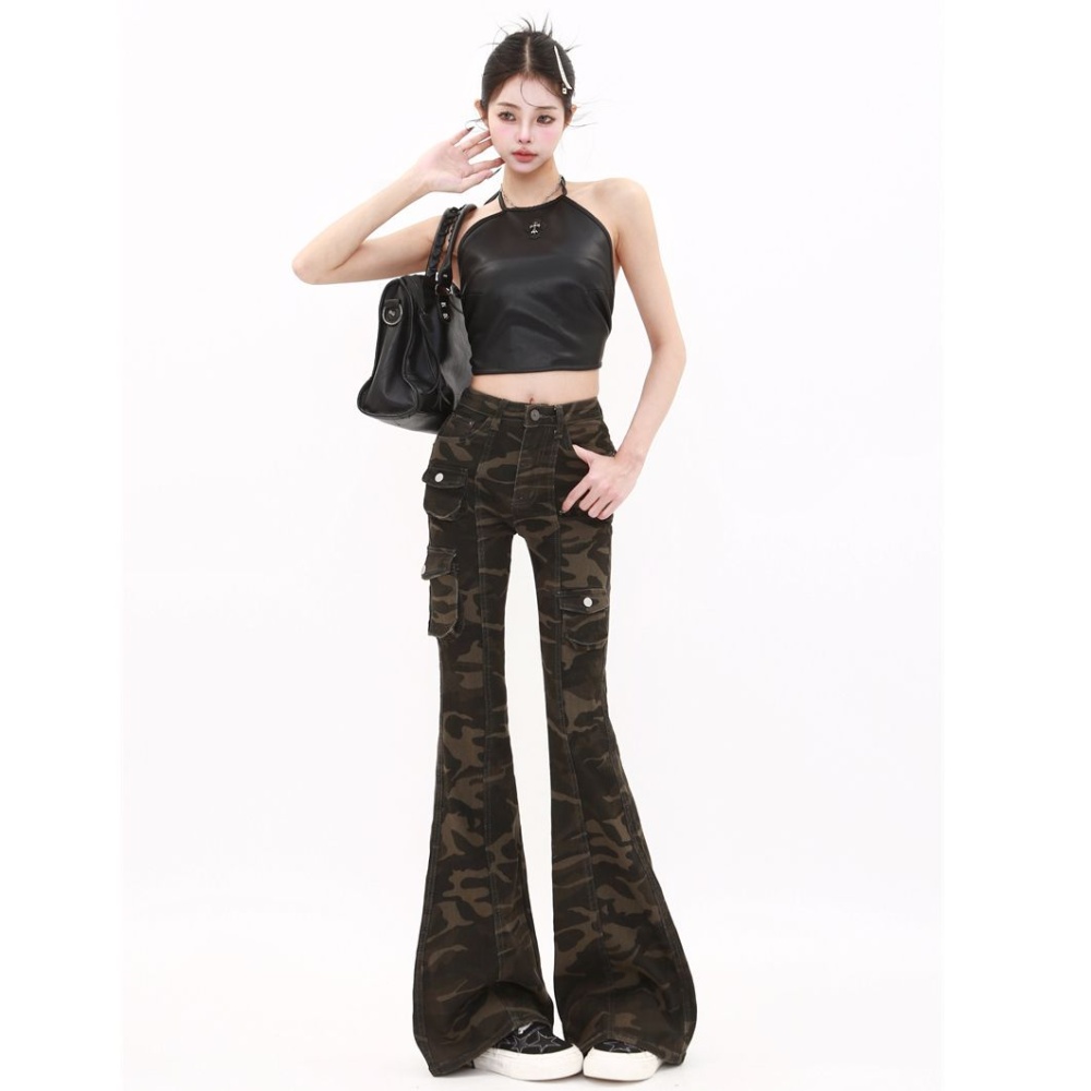 Summer speaker long pants many pocket camouflage work pants