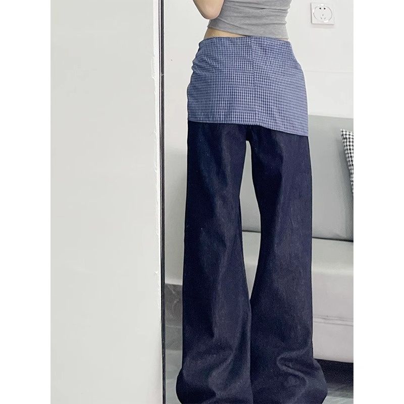Korean style bandage jeans summer pants 2pcs set