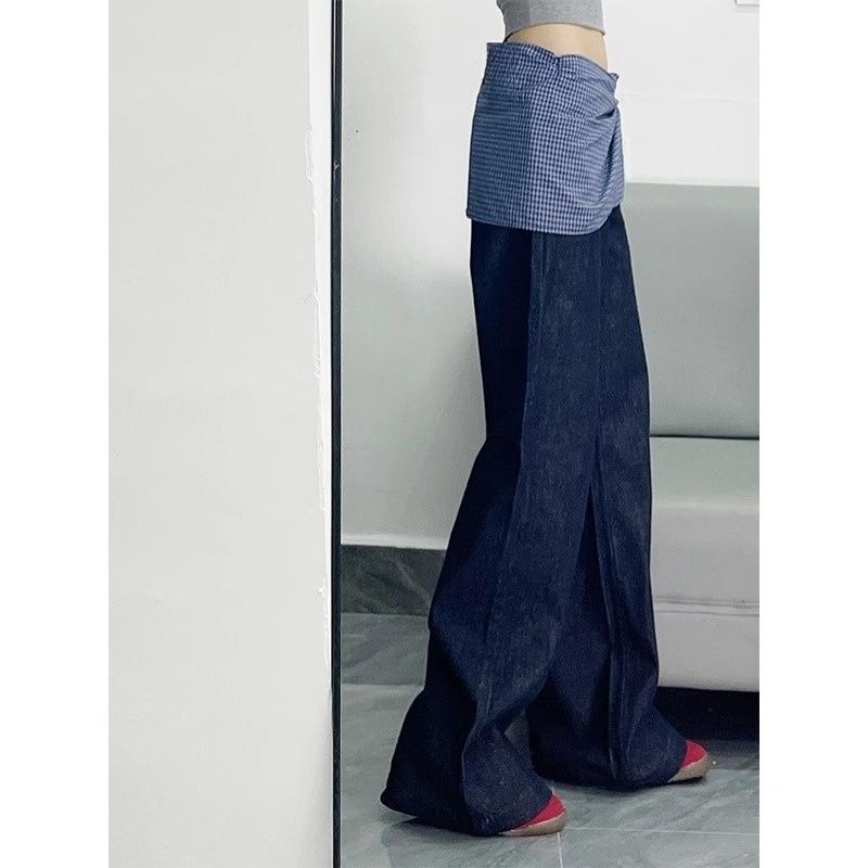 Korean style bandage jeans summer pants 2pcs set