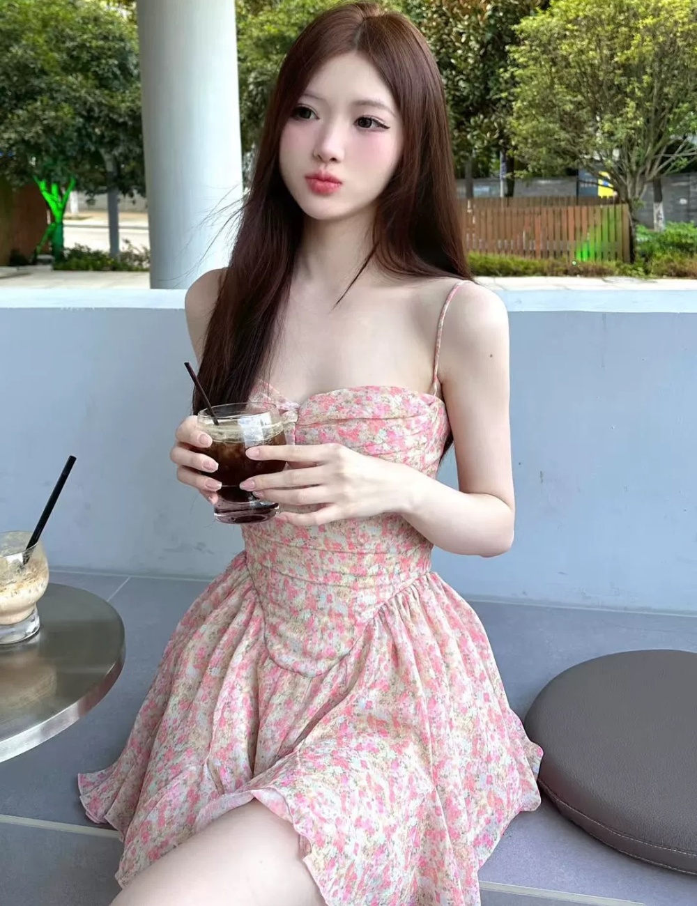 Summer spicegirl T-back sling romantic dress for women