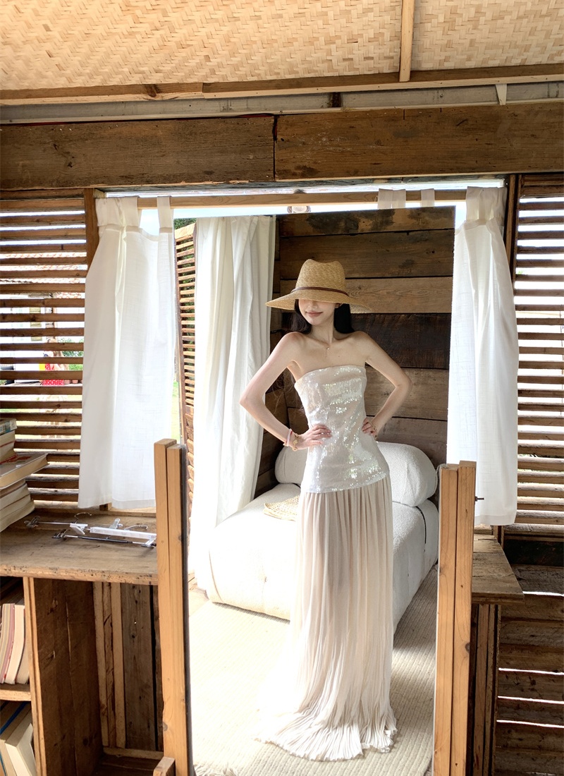 Summer seaside long dress vacation dress for women