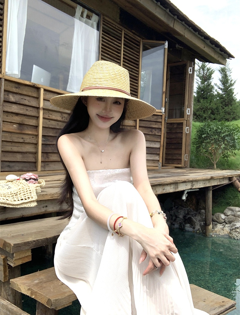 Summer seaside long dress vacation dress for women