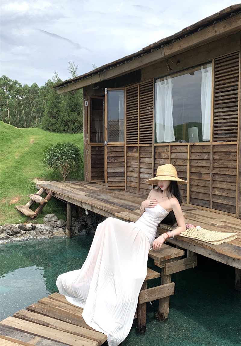 Summer seaside long dress vacation dress for women