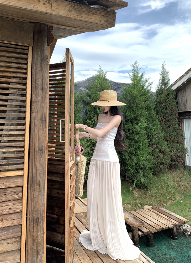 Summer seaside long dress vacation dress for women