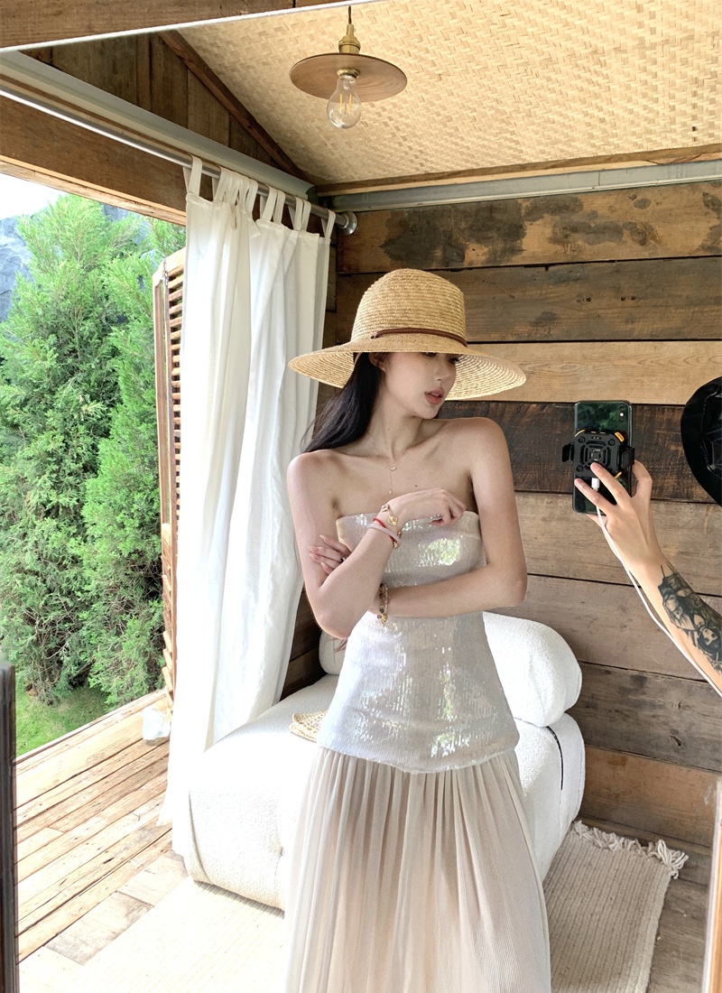 Summer seaside long dress vacation dress for women
