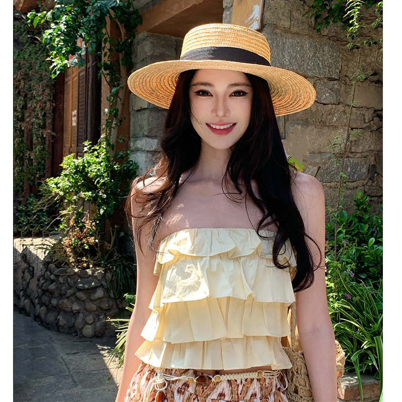 Travel wide leg pants Bohemian style pants a set