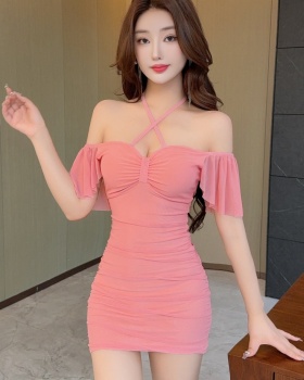 Package hip bandage sexy strapless elegant short dress