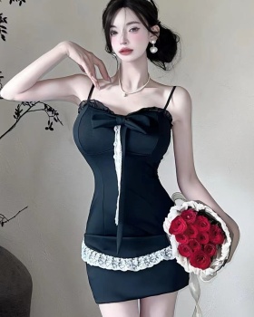 Package hip sexy summer sling lace dress for women