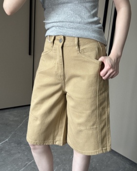 Large yard cropped pants retro jeans for women