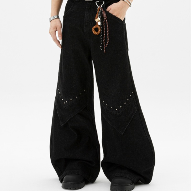 Autumn and winter retro long pants large yard pants