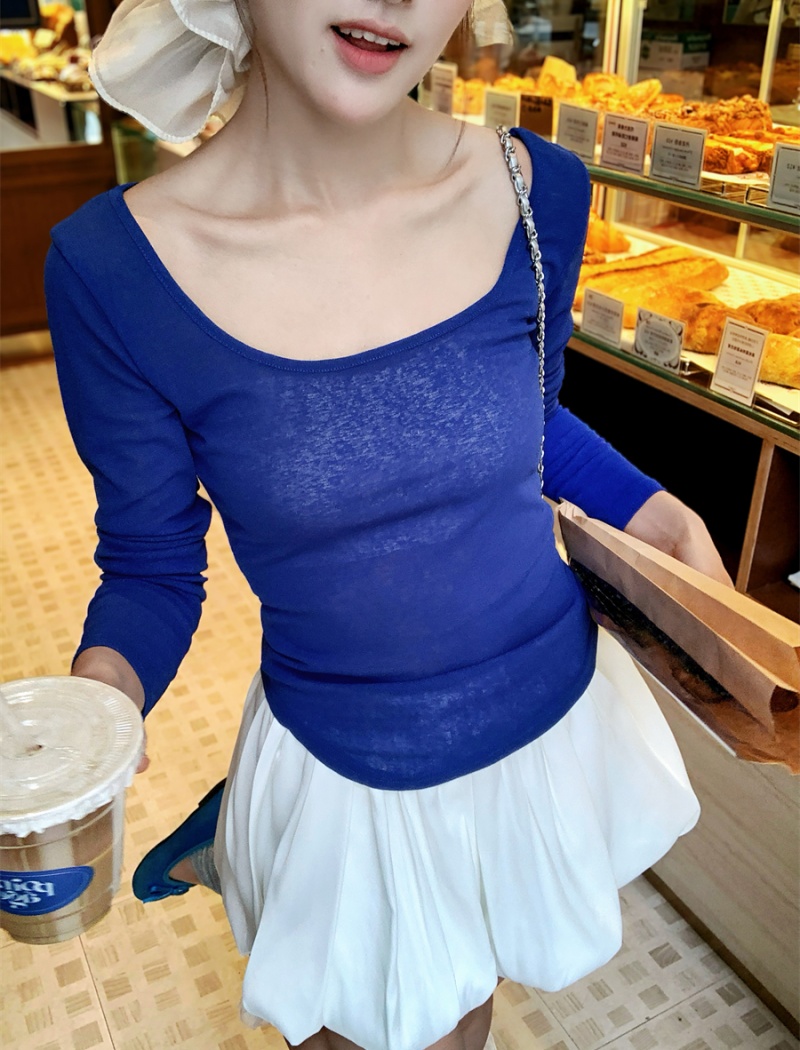 Bud long sleeve thin tops slim summer sun shirt a set