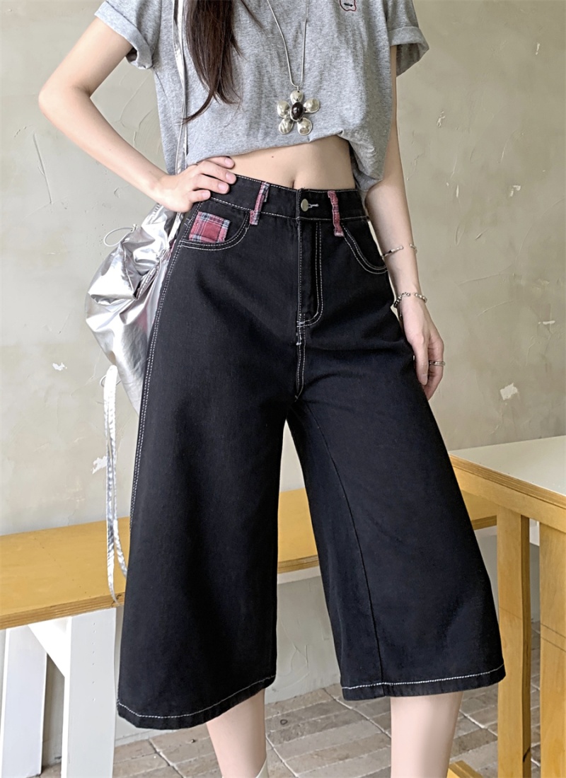 American style summer shorts black five pants