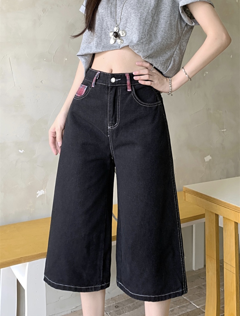 American style summer shorts black five pants