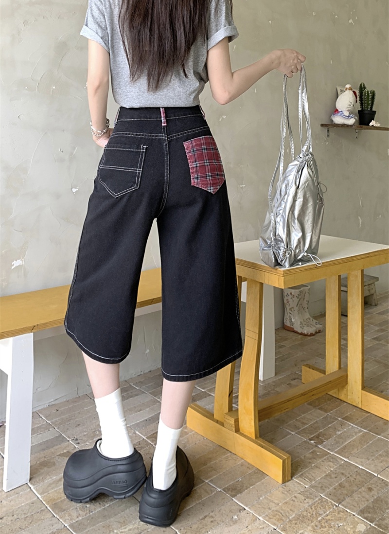 American style summer shorts black five pants