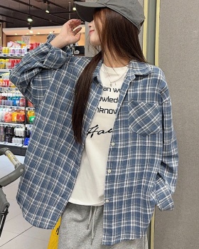 Long sleeve plaid Casual shirt