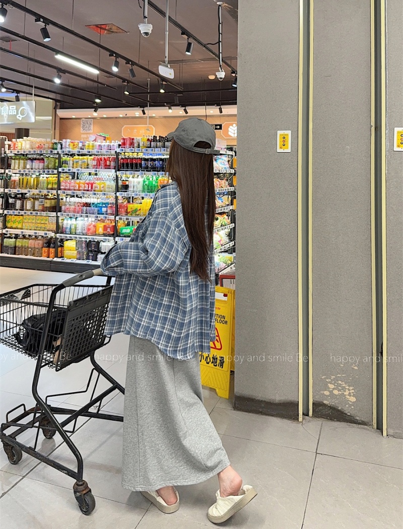 Long sleeve plaid Casual shirt