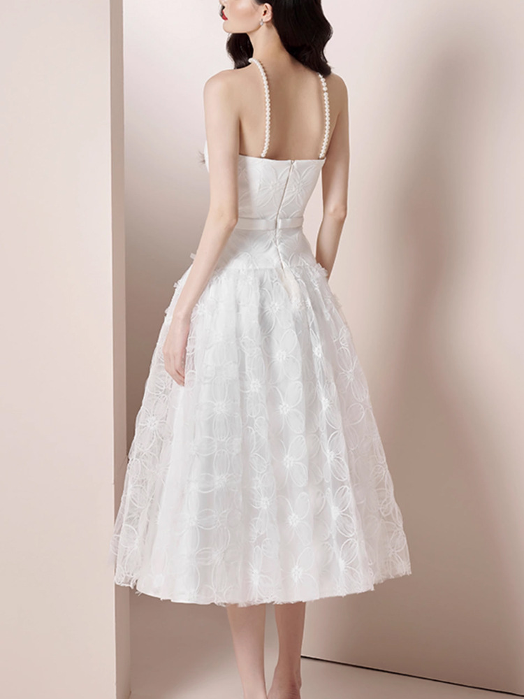 Wrapped chest pinched waist summer slim dress for women