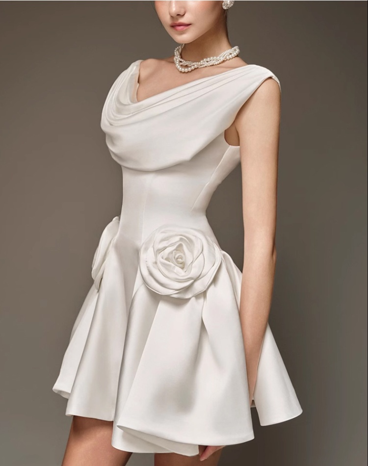 Sexy enticement flowers ladies small skirt France style dress