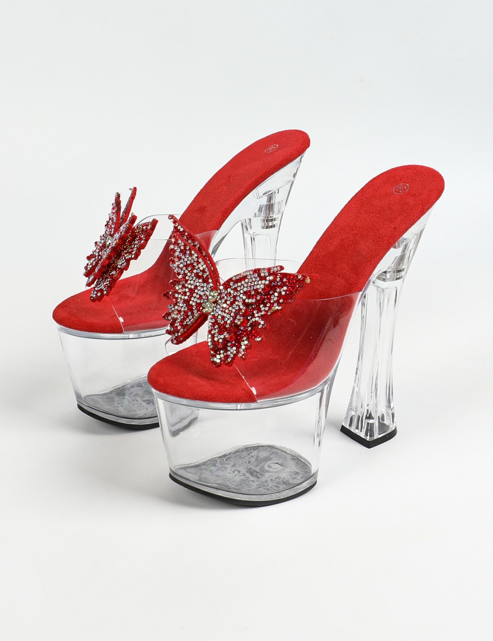 Very high catwalk slippers high-heeled shoes for women