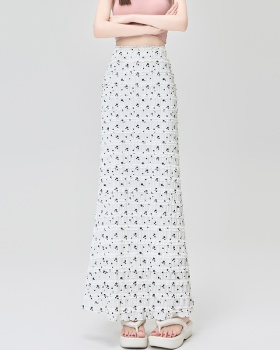 High waist white long skirt mermaid skirt for women