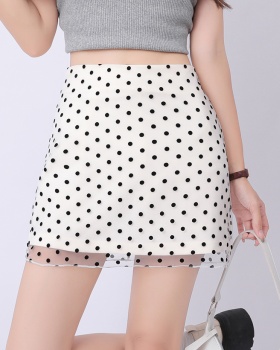 Polka dot package hip short skirt summer skirt for women