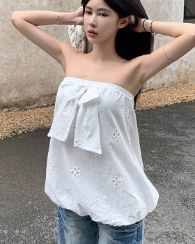 Bud summer loose white wears outside tops