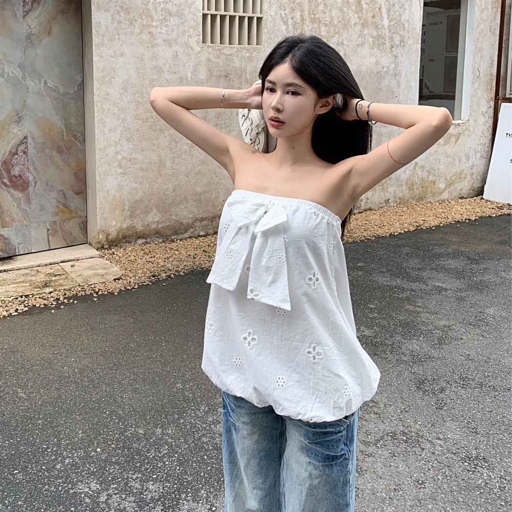 Bud summer loose white wears outside tops