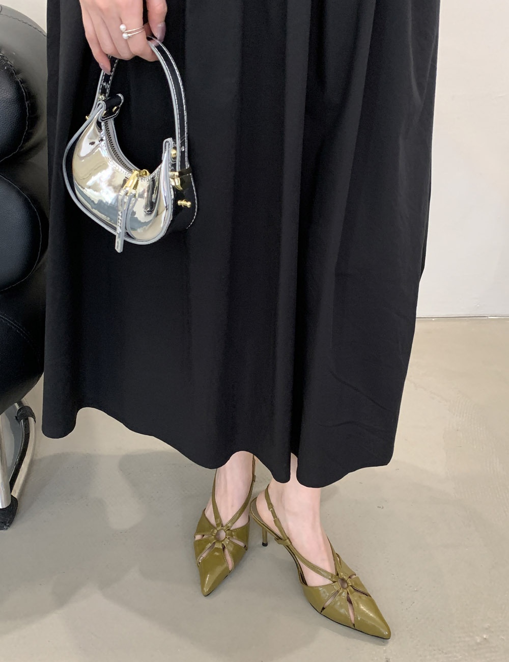 Pointed commuting tops fine-root high-heeled shoes for women