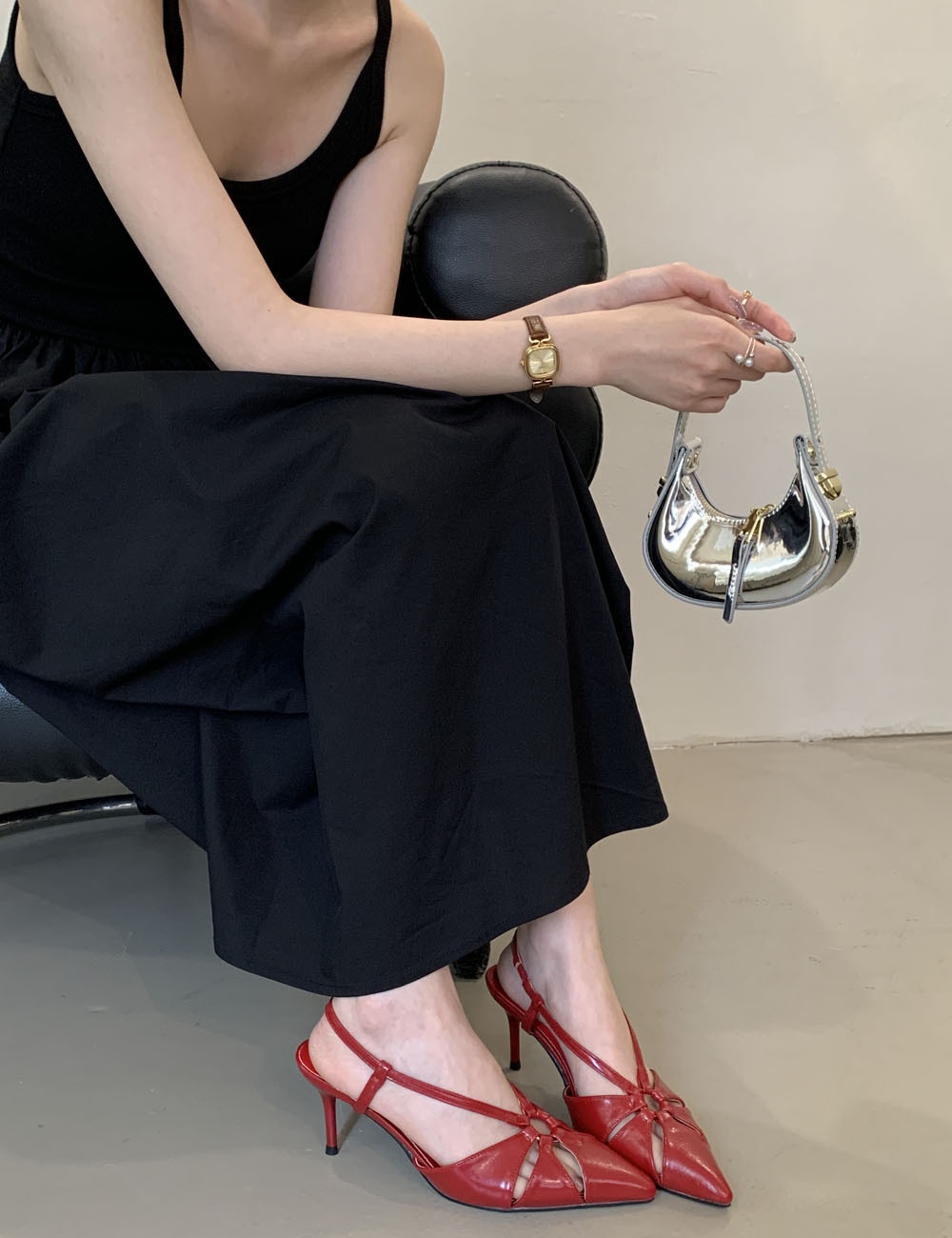 Pointed commuting tops fine-root high-heeled shoes for women