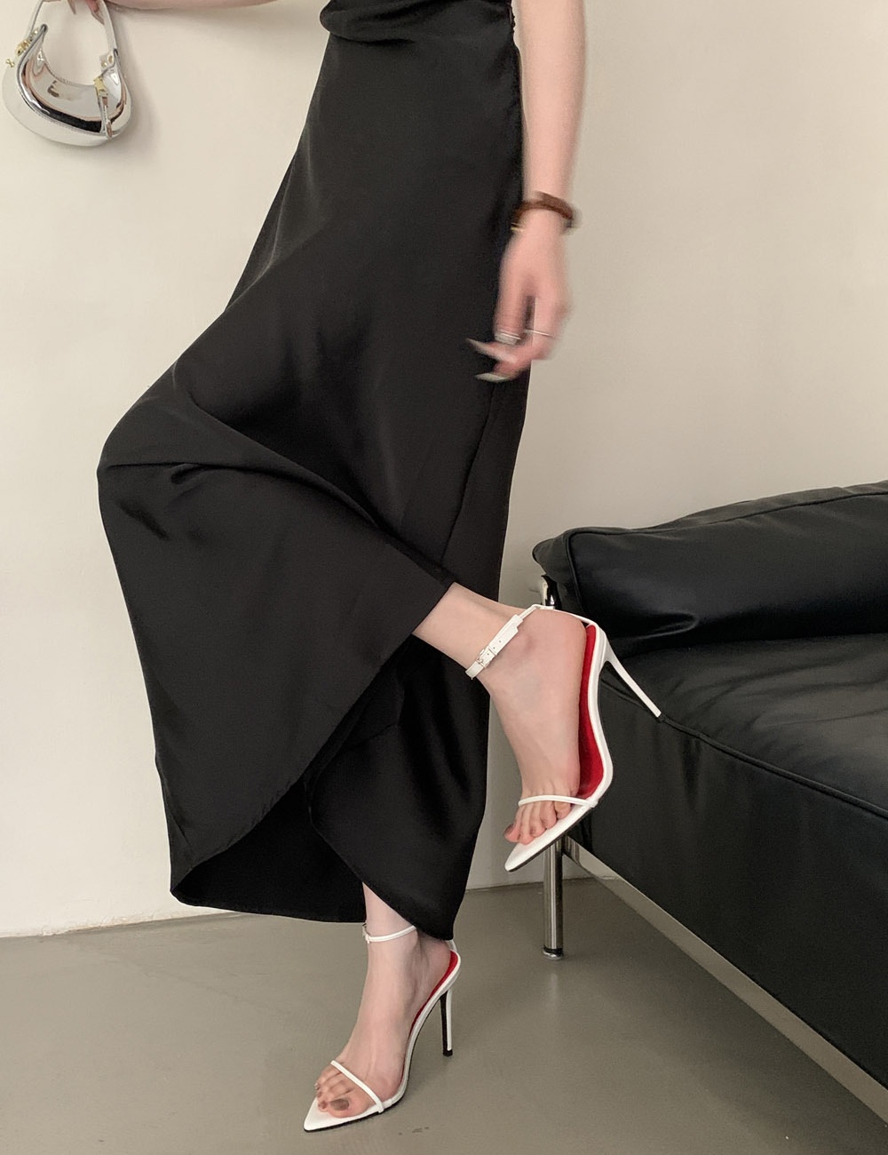European style high-heeled simple sandals for women