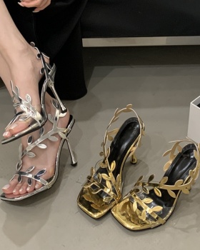 Fashion summer sandals European style high-heeled shoes