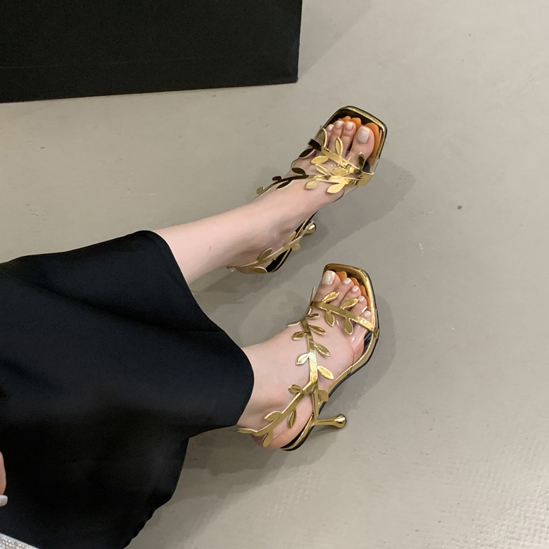 Fashion summer sandals European style high-heeled shoes