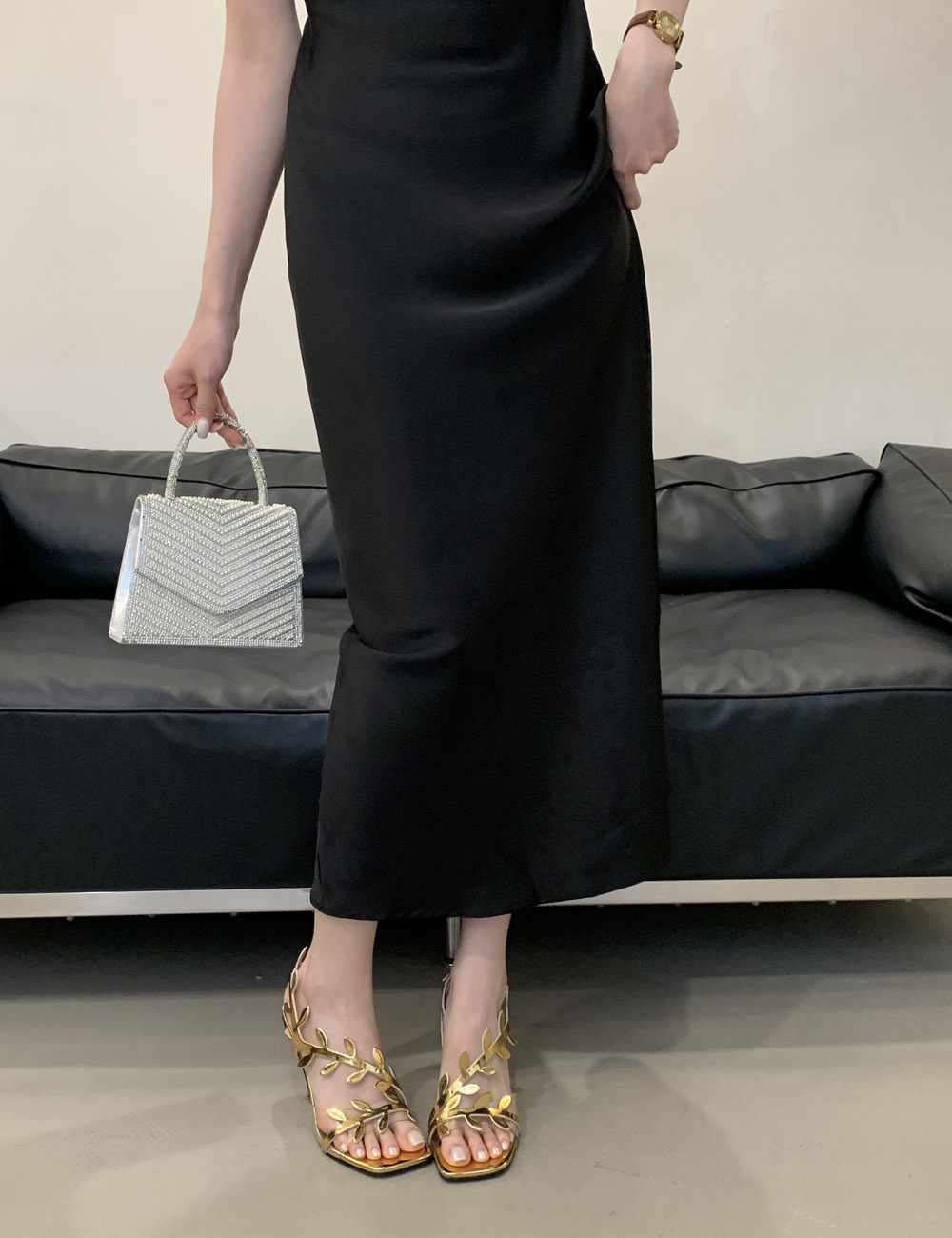 Fashion summer sandals European style high-heeled shoes