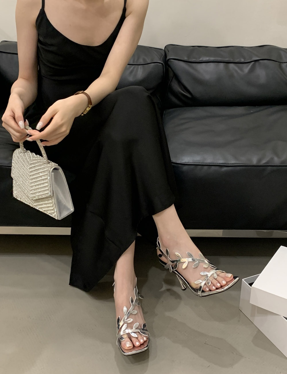 Fashion summer sandals European style high-heeled shoes