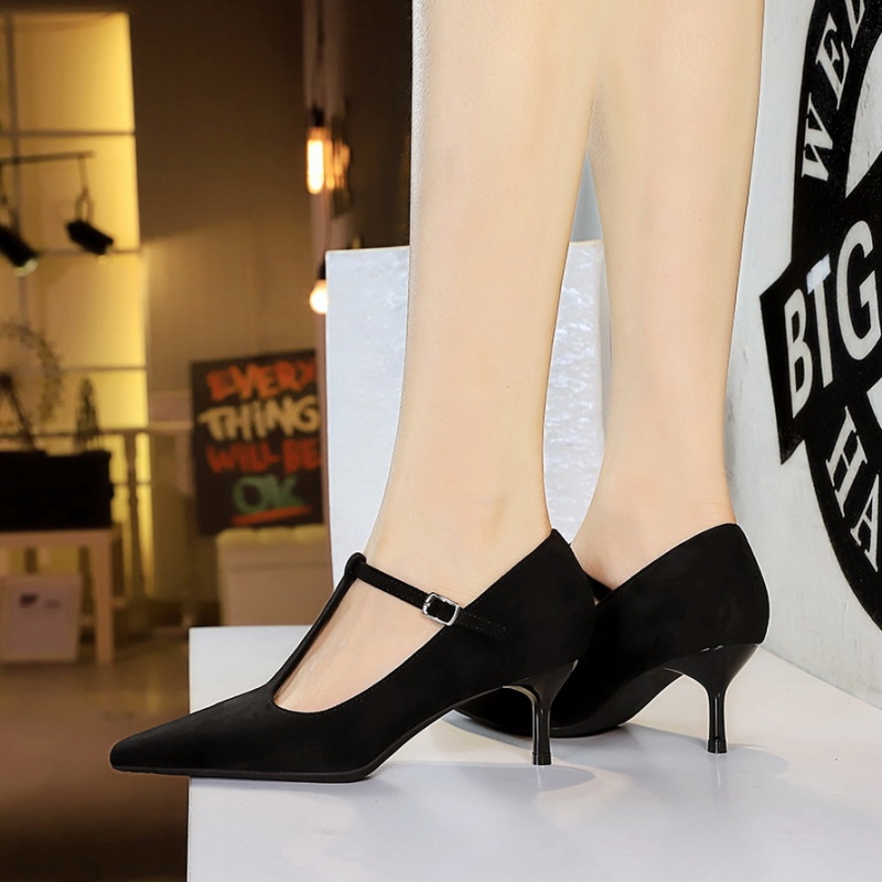 Broadcloth fine-root T-shirt banquet sexy shoes for women