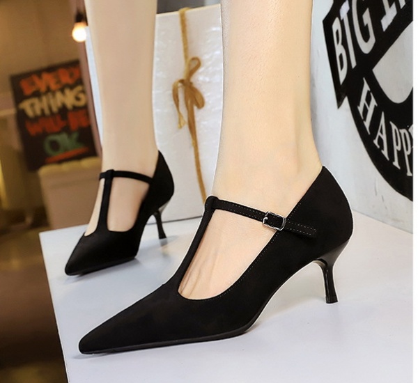 Broadcloth fine-root T-shirt banquet sexy shoes for women