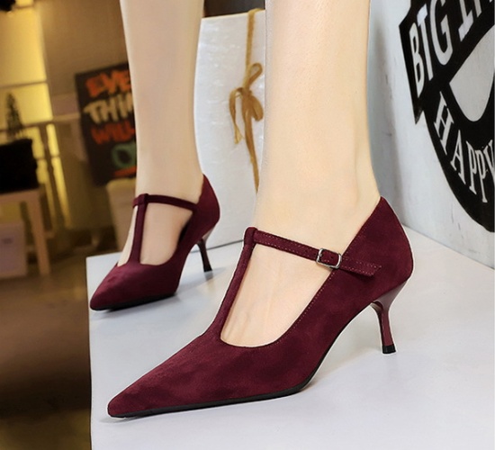 Broadcloth fine-root T-shirt banquet sexy shoes for women