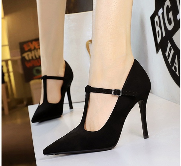 Nightclub high-heeled shoes T-shirt for women